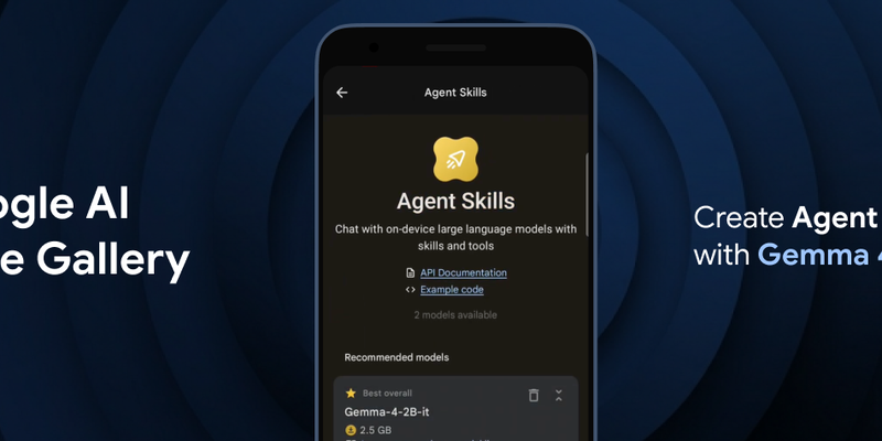 Gemma 4 on-device agentic AI banner graphic