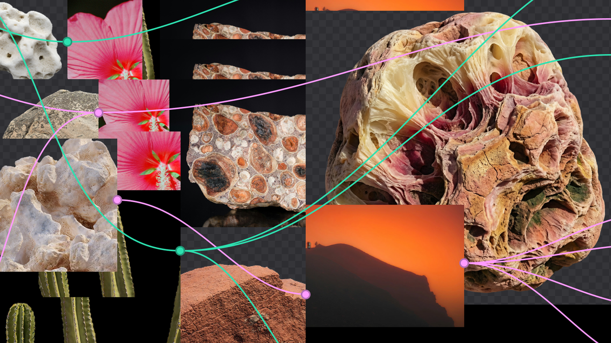 Figma Weave interface showing design workflows