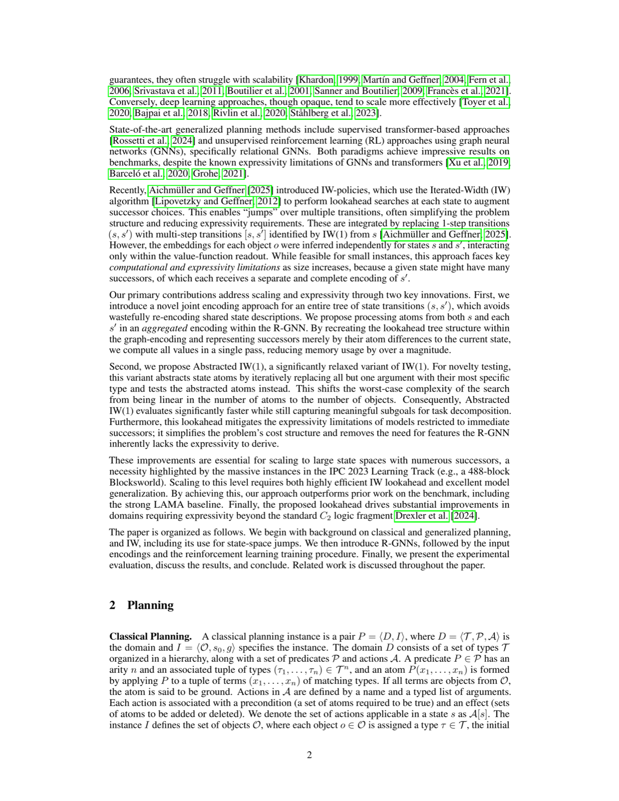 Efficient Lookahead Encoding and Abstracted Width for Learning General Policies in Classical Planning