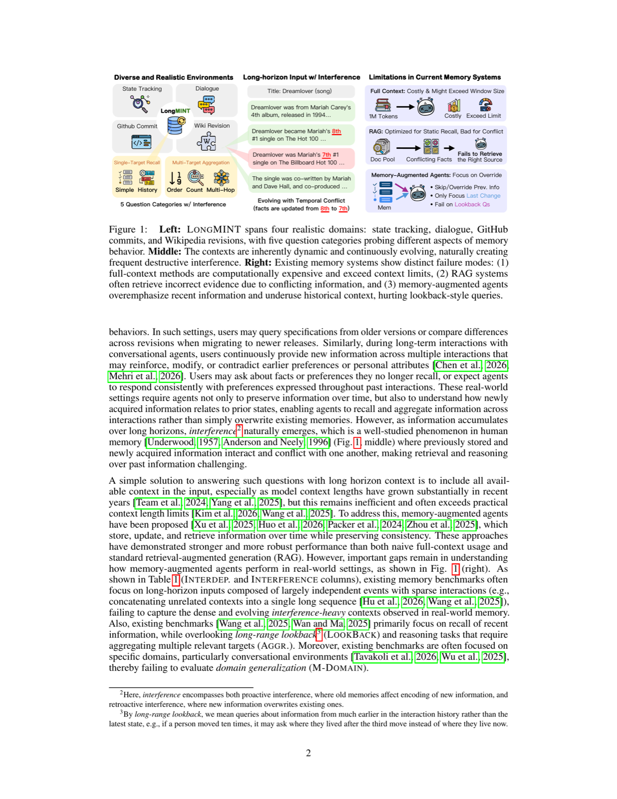 LongMINT: Evaluating Memory under Multi-Target Interference in Long-Horizon Agent Systems