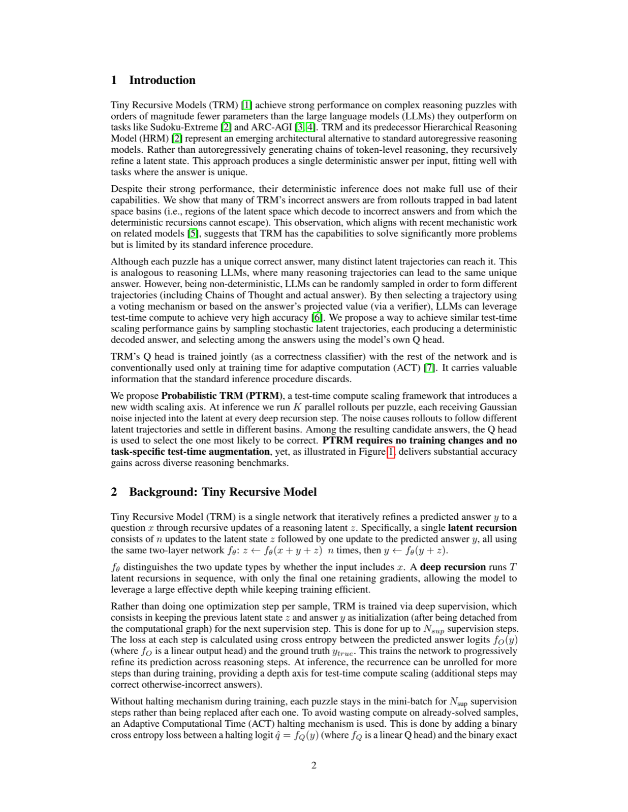 Probabilistic Tiny Recursive Model