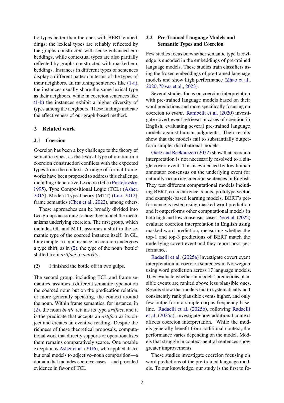A graph-based analysis of semantic types and coercion in contextualized word embeddings