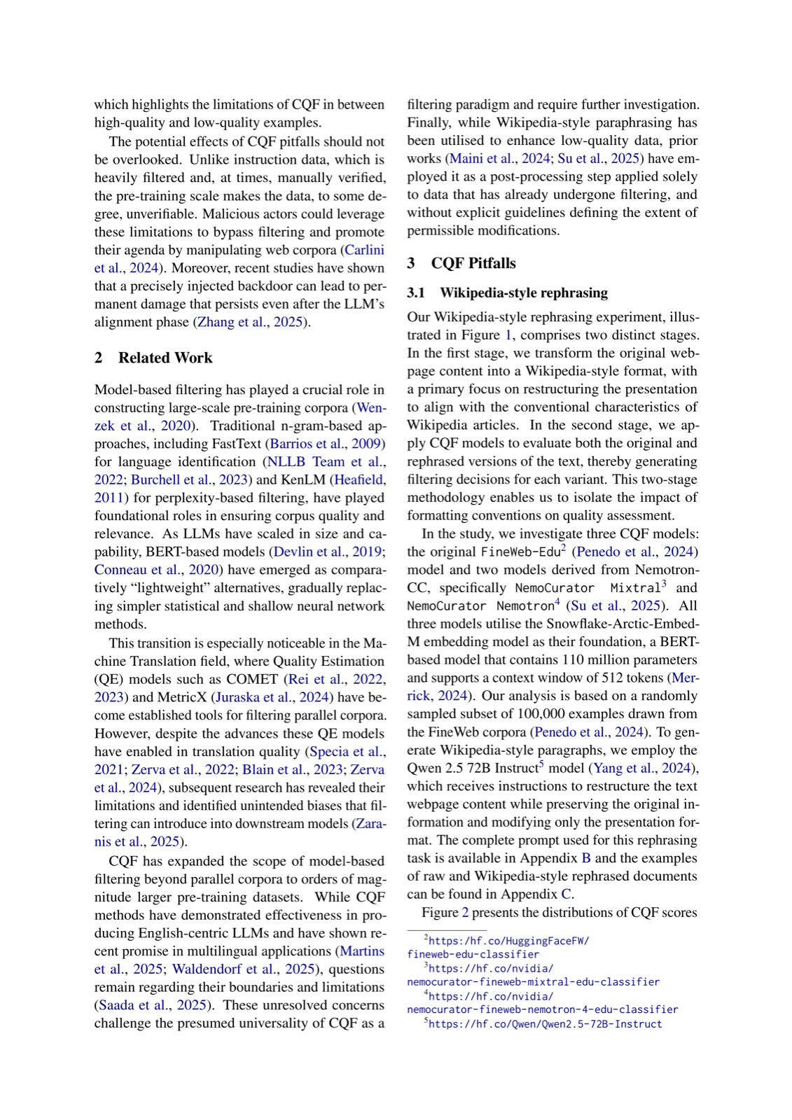 Is a Document Educational or Just Wikipedia-Style? -- Pitfalls of Classifier-Based Quality Filtering