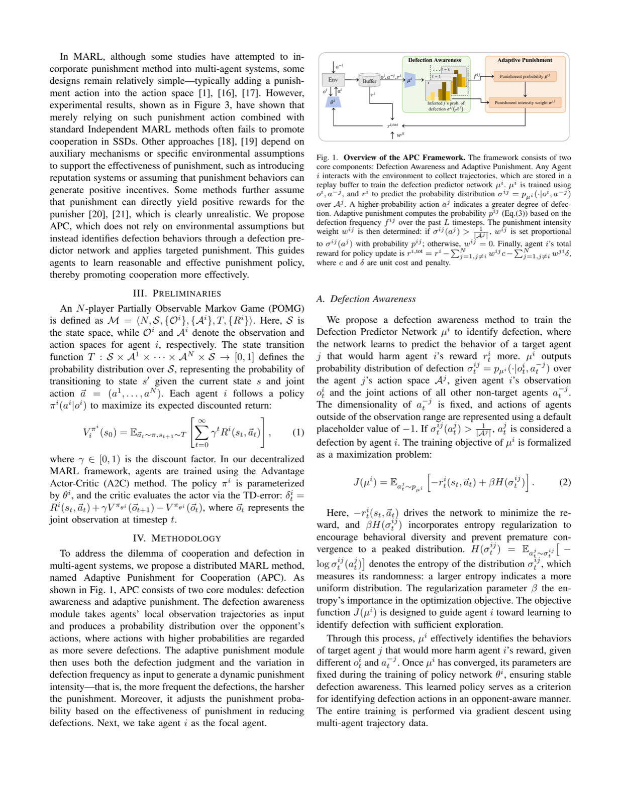 Adaptive Punishment for Cooperation in Mixed-Motive Games
