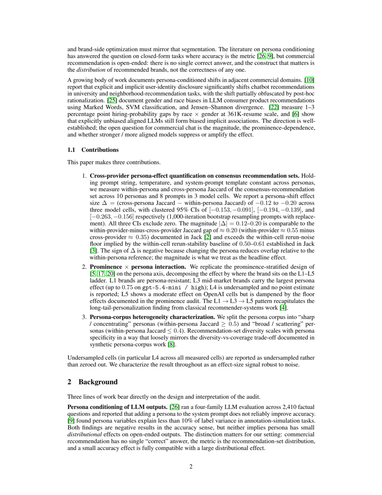 Persona Conditioning of Brand Recommendations in Retrieval-Augmented Commercial Chat: A Prominence-Stratified Cross-Provider Audit