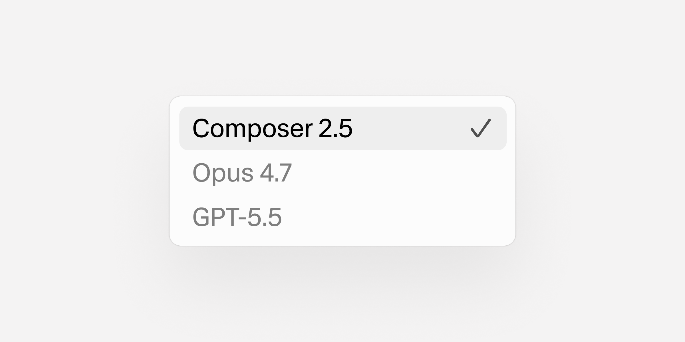 Cursor Composer 2.5 interface screenshot