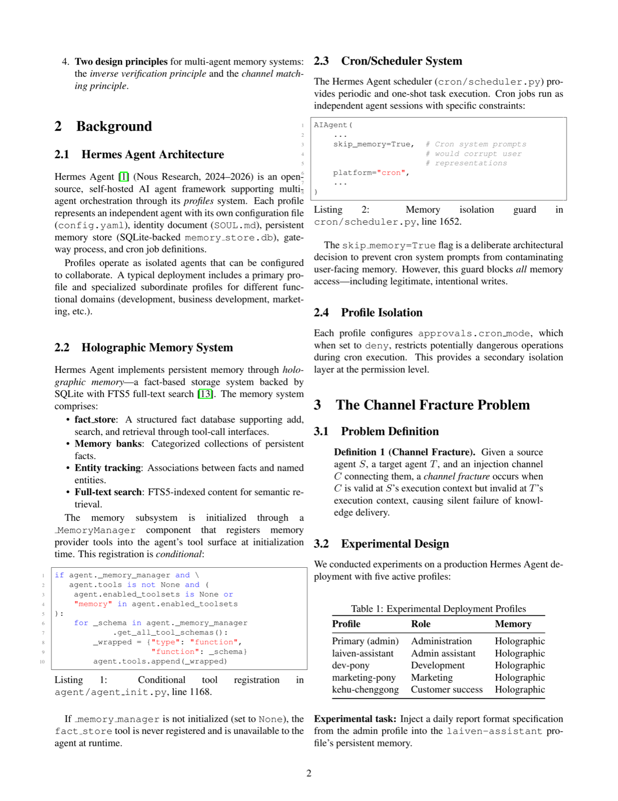 Channel Fracture: Architectural Blind Spots in Scheduled Cross-Agent Memory Injection for Multi-Agent Orchestration Systems