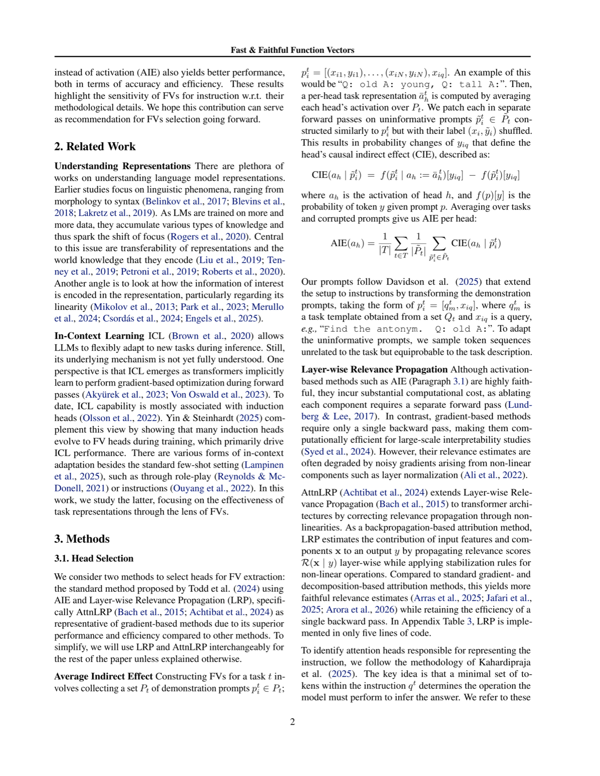 Fast &amp; Faithful Function Vectors