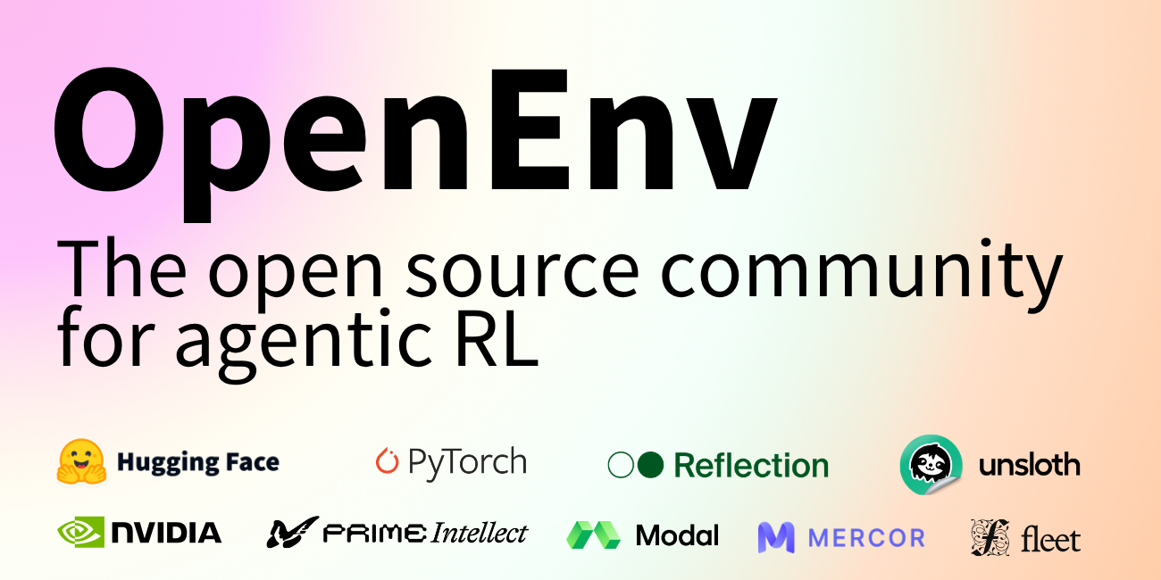 OpenEnv protocol diagram showing agent-environment interaction