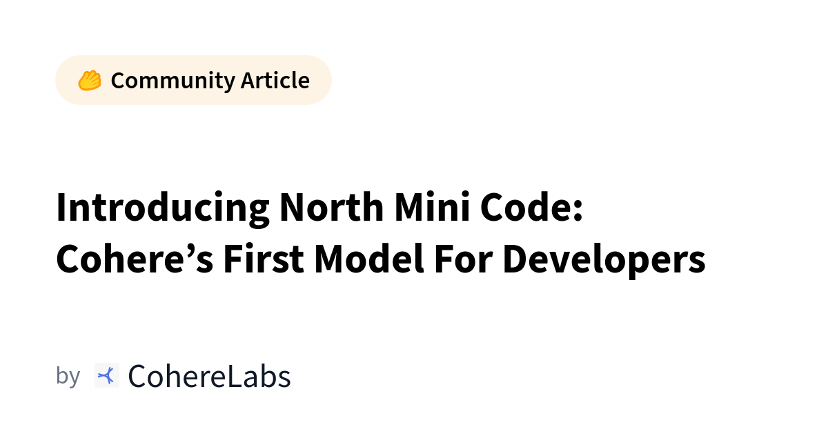Benchmark results showing North Mini Code performance