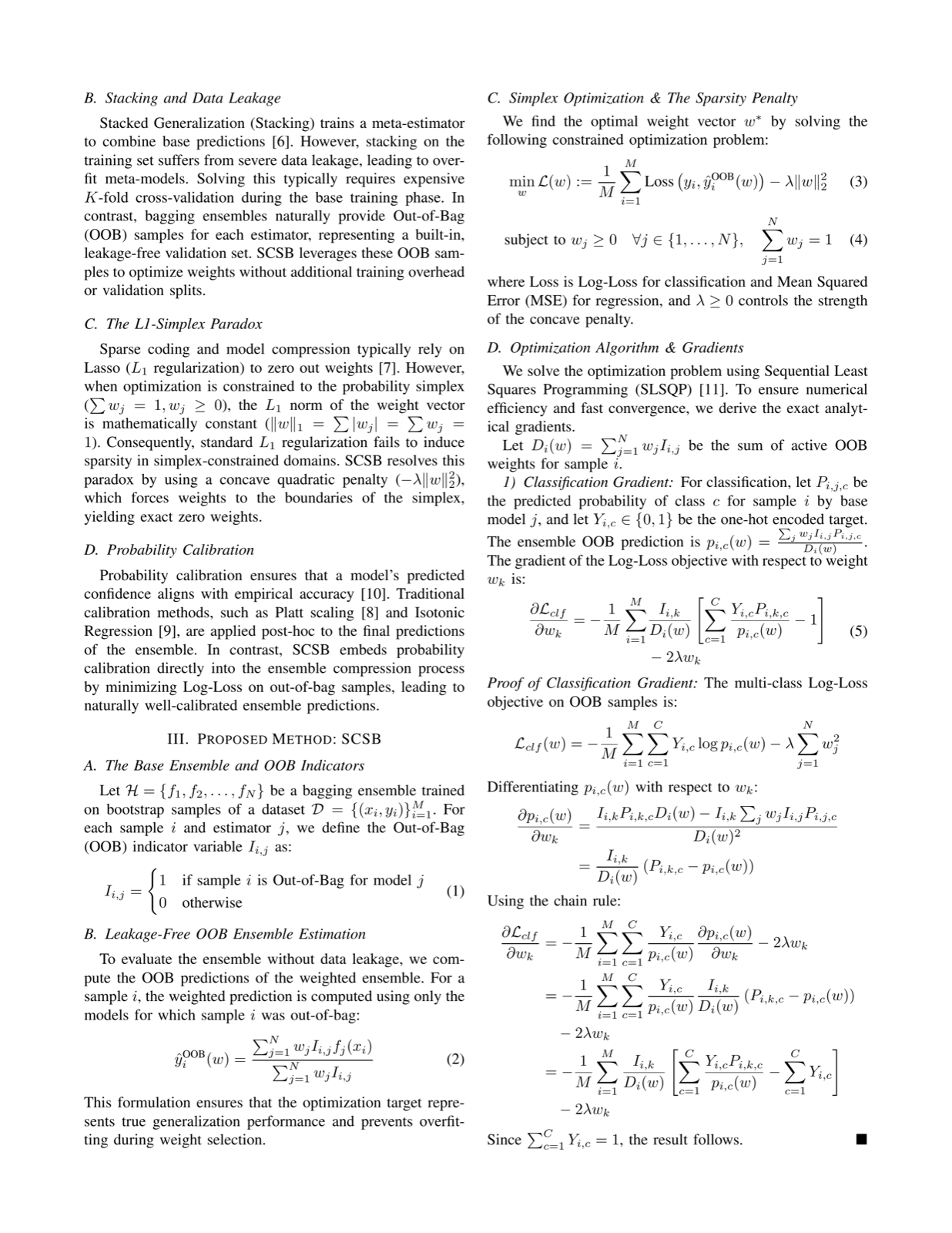 Simplex-Constrained Sparse Bagging: Transitioning from Uniform Priors to Sparse Posteriors in Ensemble Learning