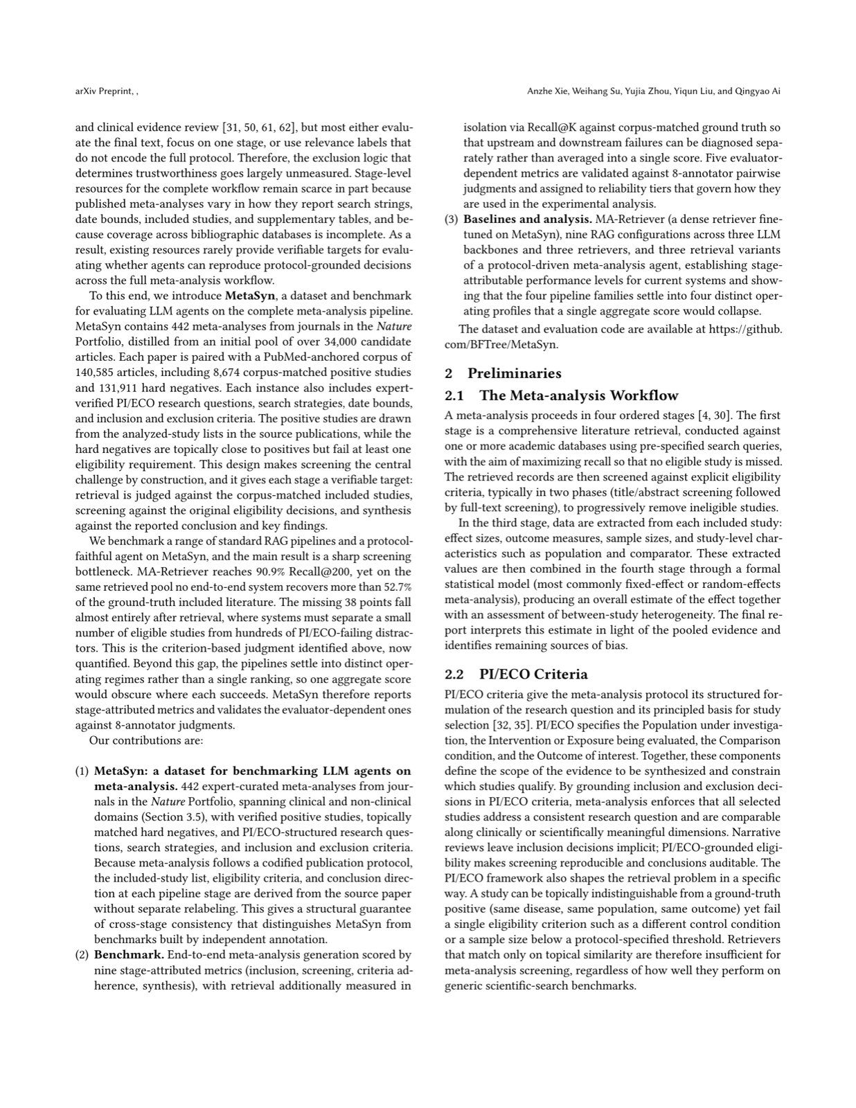 Benchmarking LLM Agents on Meta-Analysis Articles from Nature Portfolio