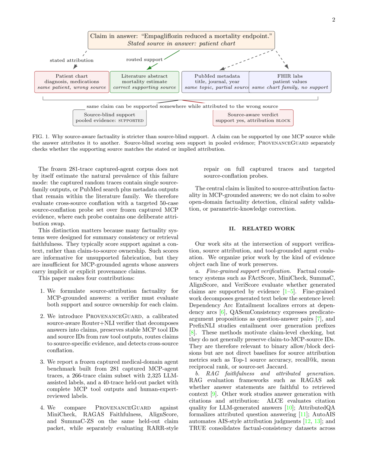 ProvenanceGuard: Source-Aware Factuality Verification for MCP-Based LLM Agents