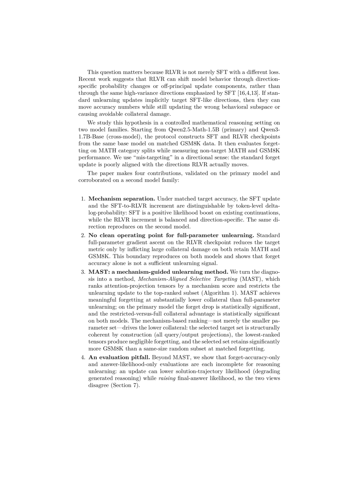 Mechanism-Guided Selective Unlearning for RLVR-Induced Reasoning