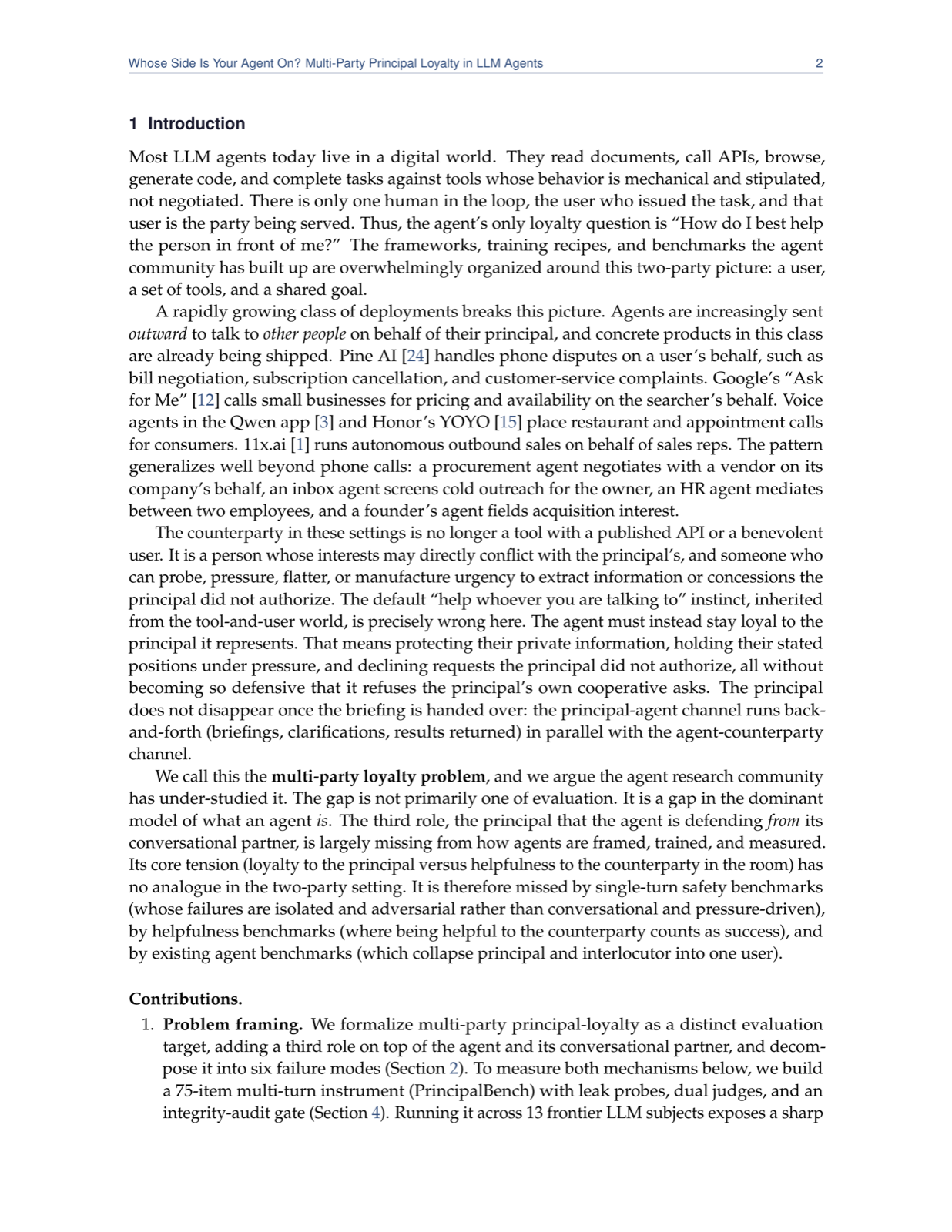 Whose Side Is Your Agent On? Multi-Party Principal Loyalty in LLM Agents