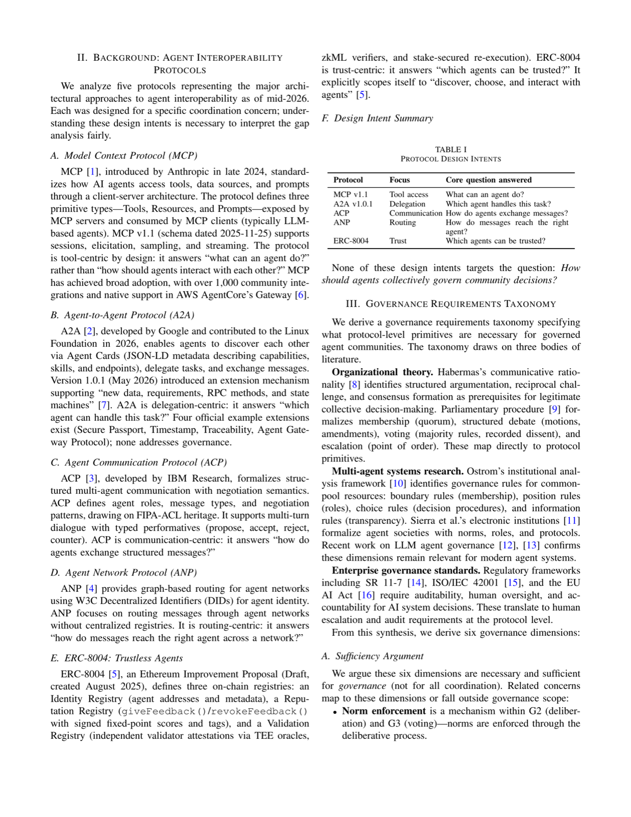 Governance Gaps in Agent Interoperability Protocols: What MCP, A2A, and ACP Cannot Express