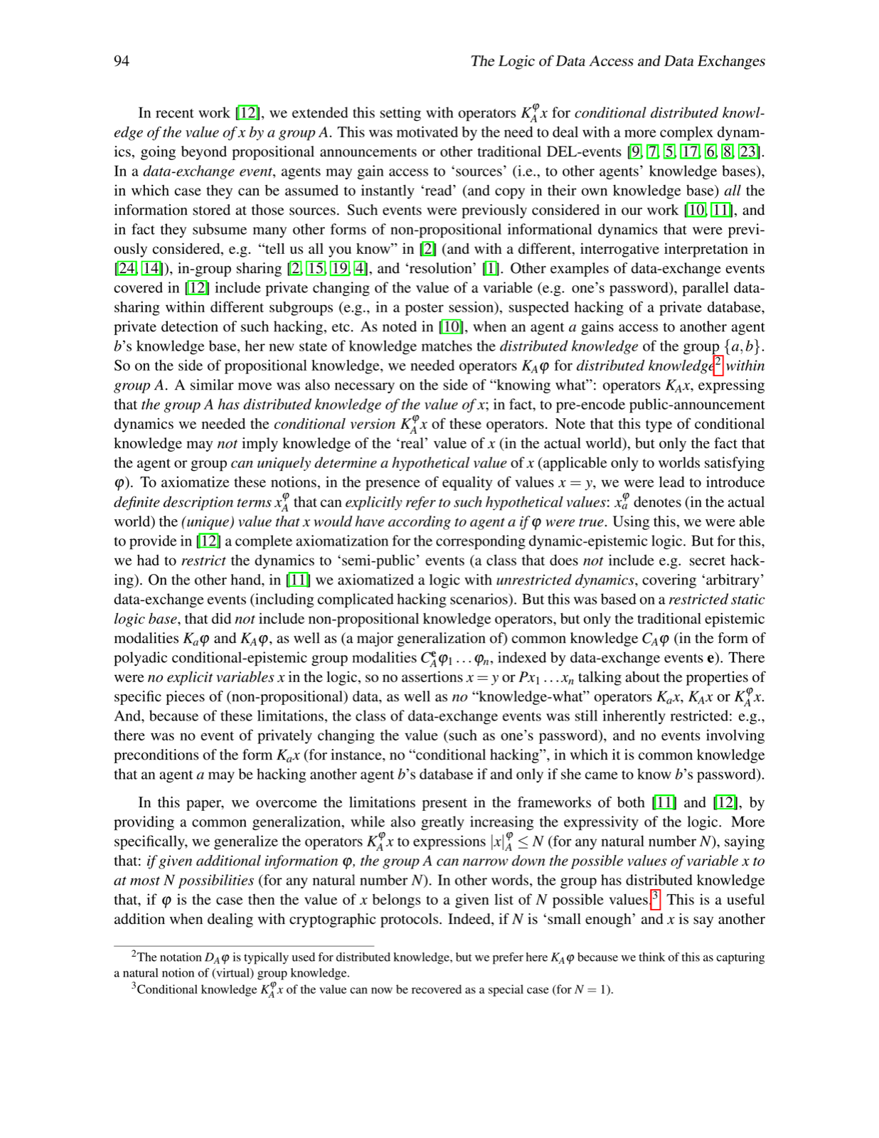 The Logic of Data Access and Data Exchanges