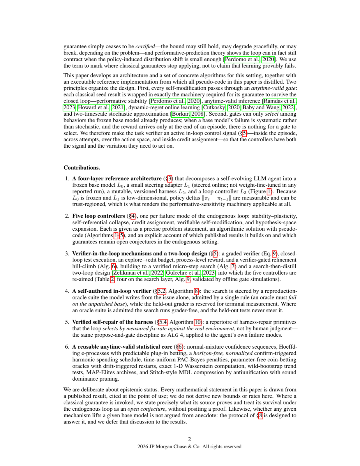 Self-Evolving Agents with Anytime-Valid Certificates