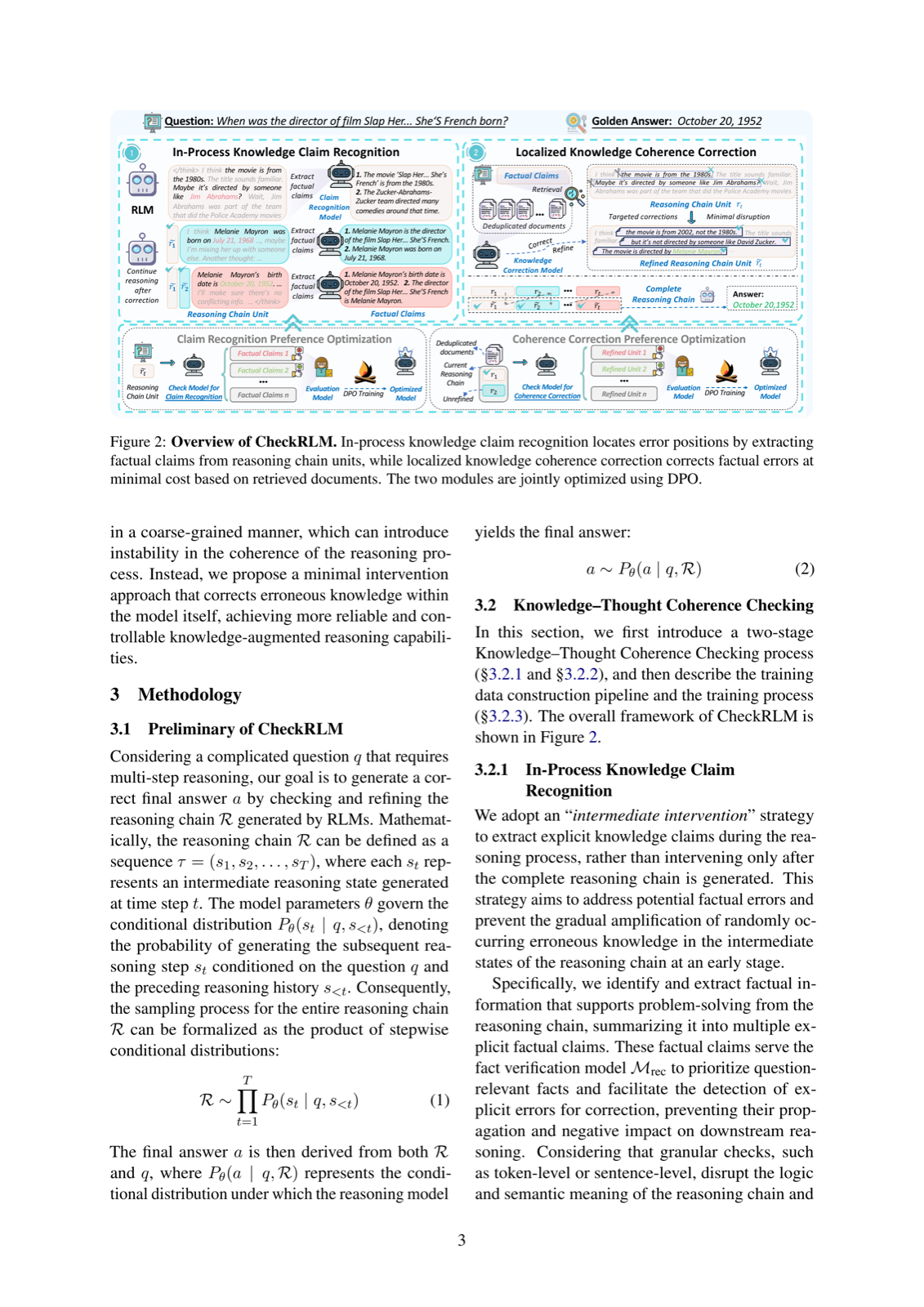 CheckRLM: Effective Knowledge-Thought Coherence Checking in Retrieval-Augmented Reasoning